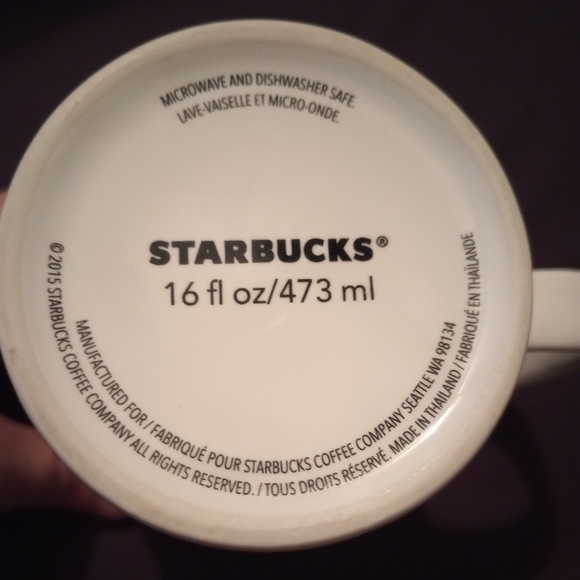 Starbucks ceramic mug. hello? Vintage Yellow phone. 2015. - Picture 3 of 3